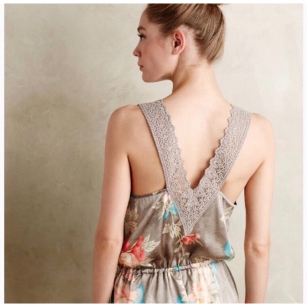 Anthro Eloise Floral Silk Tank - Picture 2 of 8